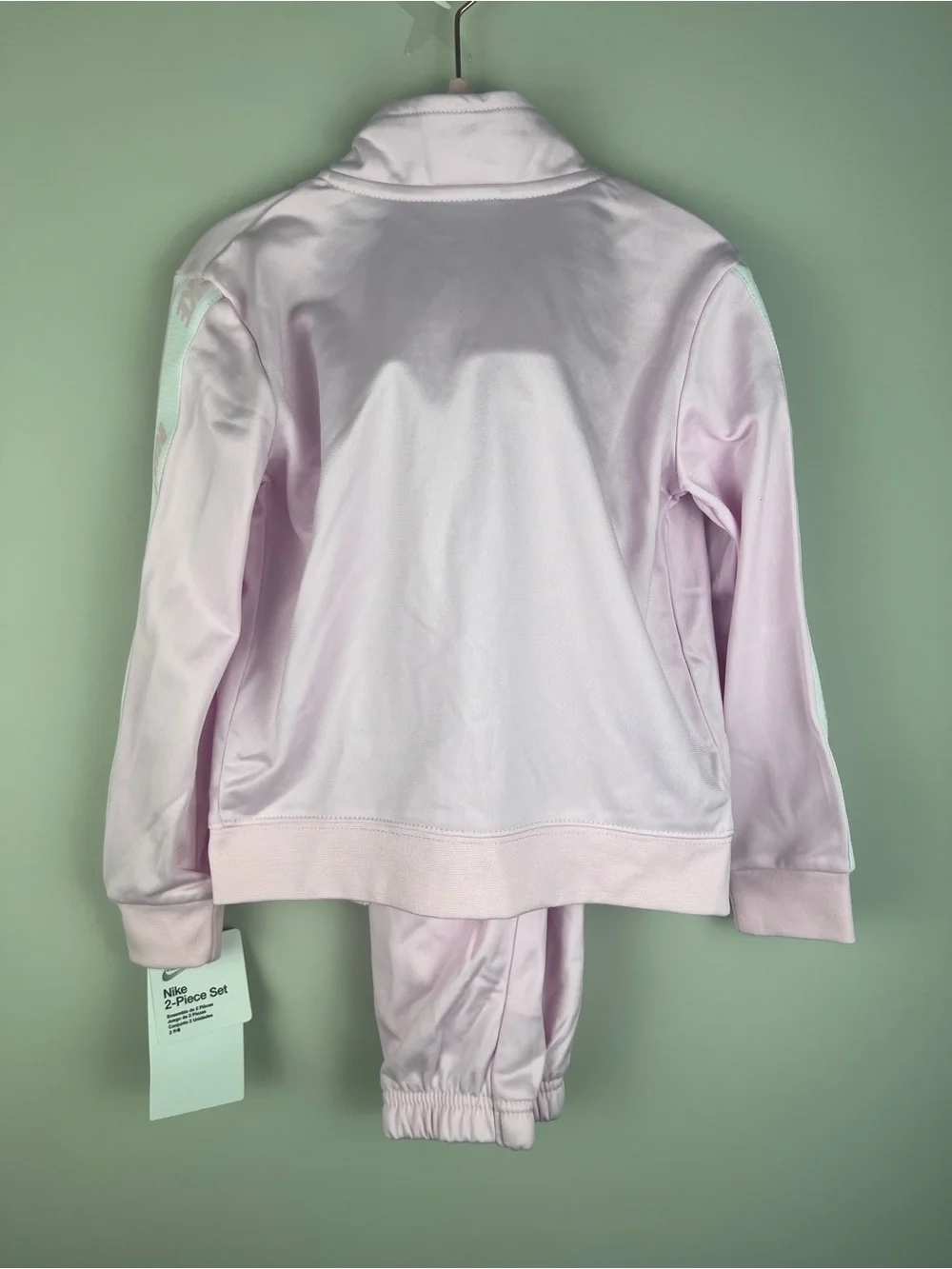 Nike Kids Light Pink Track Jacket and Pants Set